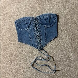 Fashion Nova Denim Corset